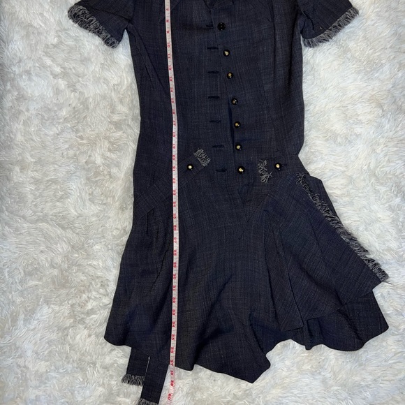 Authentic Vintage Chanel Denim Dress Size 38 - Picture 8 of 13